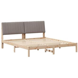 vidaXL Estructura De Cama Marr&oacute;n 180 X 200 Cm Madera De Pino Macizo Vidaxl
