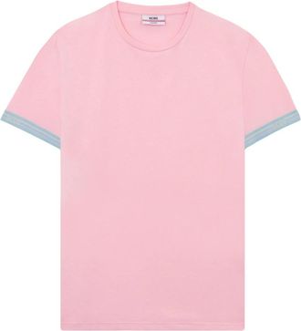 GCDS T-shirt met logodetail - Dames - T-shirts - Roze - XS - Katoen - Tops