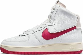 Nike Womens Air Force 1 Sculpt Sneakers In Summit White/gym Red
