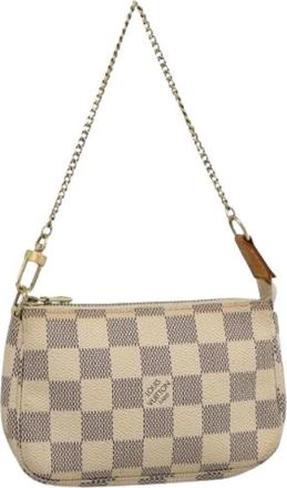 Louis Vuitton Pre-owned Mini Bags, female, White, Size: ONE SIZE Pre-owned Accessory Pouch