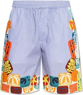 Dsquared2 Korte Broeken, Heren, Blauw, 2Xl, Katoen, Shorts capsule Summer Lovers
