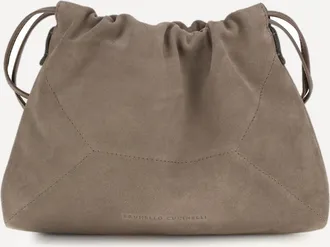 Brunello Cucinelli Pouch in pelle scamosciata Woman UNI
