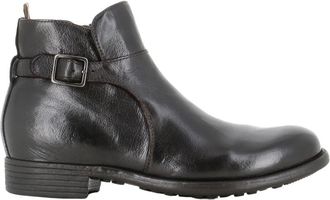Officine Creative Calixte Enkellaars - Dames - Enkellaarsjes - Bruin - 38 1/2 EU - Leer - Schoenen