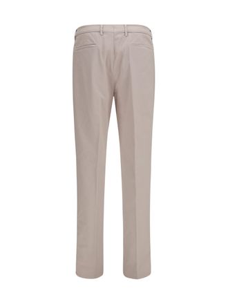 Brunello Cucinelli Mens Chino Pants Cotton Blend Beige Trousers