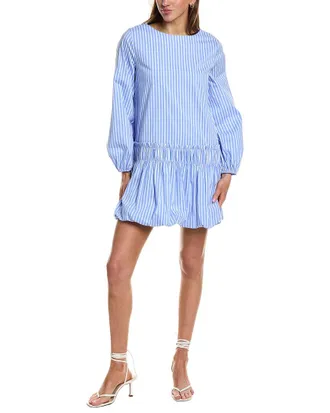 English Factory Stripe Ballon Mini Dress