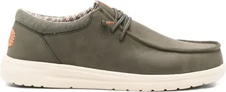 Hey Dude Paul Classic leather loafers - men - Calf Leather/Fabric/Rubber - 40 - Green