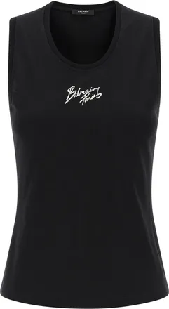 Balmain Balmain Paris Top Nero-Donna