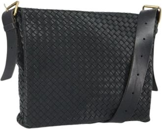 Bottega Veneta Pre-owned Vintage Schoudertas - Dames - Vintage Schoudertas - Zwart - ONE Size - Leer - Vintage