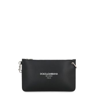 Dolce & Gabbana Dolce & Gabbana Necessaire Leather Flat Pouch