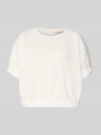 Freequent Blusenshirt mit Rundhalsausschnitt in Offwhite, Gr&ouml;&szlig;e XXL