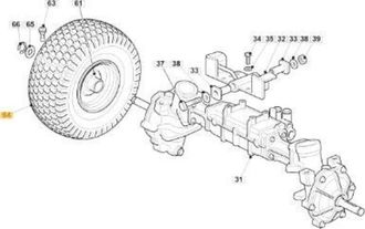 STIGA Sports Neum&aacute;tico 16x6.00-8 Ply2 Tl P519b Wanda Original Stiga - 125590031/0