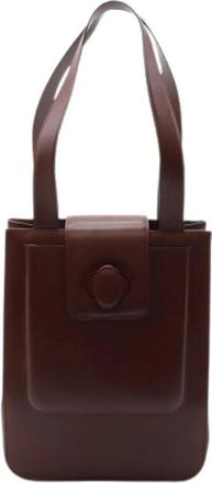 Cartier Pre-owned Must Shoulder Tote Bag - Dames - Vintage Shopper - Rood - ONE Size - Leer - Vintage