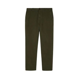 Agnona Pantalones de Algod&oacute;n El&aacute;stico Pesado - Trousers - Hombre - Verde - M