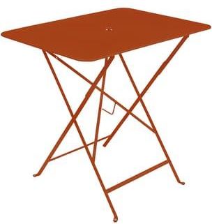 Fermob Rectangular table Bistro - Orange - Lacquered steel - Designer Studio Fermob