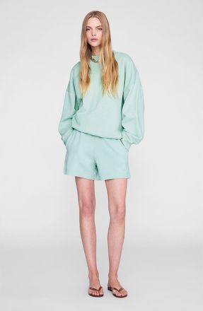 Anine Bing Miles Sweatshirt in Washed Seafoam at Nordstrom, Size X-Small