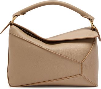 Loewe Puzzle Edge Small Leather top Handle bag - Sand - One Size