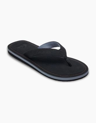 Quiksilver Mens Quiksilver Mens Molokai Nubuck Flip Flops - Black - Size: 10