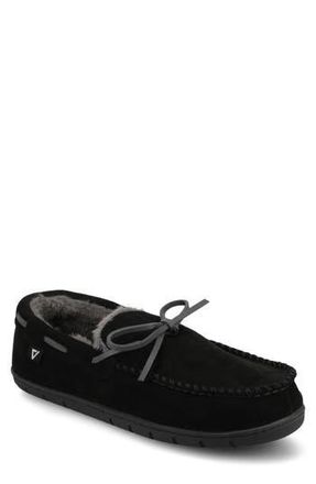 Vance Co. Hayden Faux Fur Lined Slipper in Black at Nordstrom Rack, Size Medium