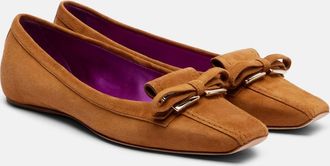 Roger Vivier Virgule suede ballet flats