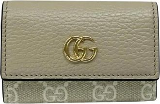 Gucci Pre-owned Accessories, female, Beige, Size: ONE SIZE Pre-owned Fabric key-holders