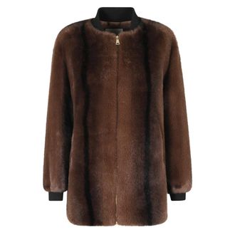 Ermanno Scervino Faux Fur & Shearling Jassen - Dames - Jassen - Bruin - XS - Jassen