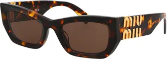 Miu Miu 0MU Tortoiseshell Acetate Sunglasses - Tortoiseshell
