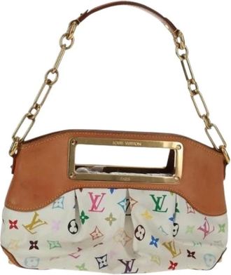 Louis Vuitton Pre-owned Handbags, female, White, Size: ONE SIZE Pre-owned Canvas Handbag