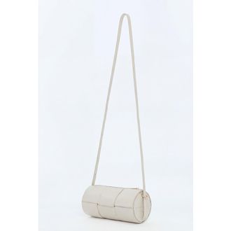 FURNIQ Harley Woven Leather Handbag in Beige at Nordstrom