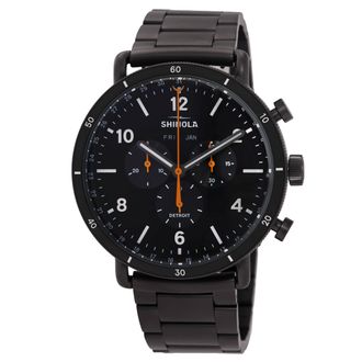 Shinola Canfield Chronograph Quartz Black Dial Mens Watch S0120224031