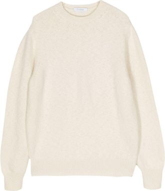 Cruciani crew-neck jumper - men - Wool/Cashmere - 50 - White