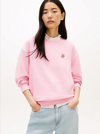 Tommy Hilfiger Logo Embroidery Crew Neck Sweatshirt