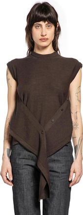 Christophe Lemaire Sleeveless Buttoned Top