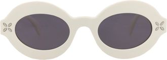 Alaia Round-Frame Acetate Sunglasses