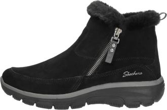 Skechers Relaxed Fit: Easy Going - Cool Zip! - Dames - Winterlaarzen - Zwart - 37 EU - Schoenen