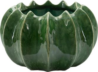 Dmora Vaso, Disegno Con Cactus Diametro 13.5 Cm, Verde - Batase