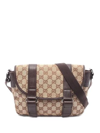 Gucci 2000s GG Supreme canvas shoulder bag - Neutrals