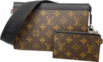 Louis Vuitton Black Brown Shoulder Bag (Pre-Owned)