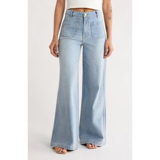 Habitual Patch Pocket Flare Jeans in Paloma at Nordstrom Rack, Size 29