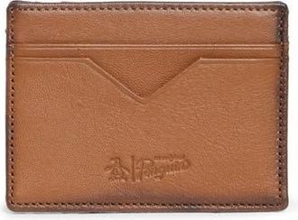Original Penguin Embossed Logo Card Case in Tan at Nordstrom Rack
