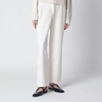Max Mara Pantalone a gamba dritta avorio