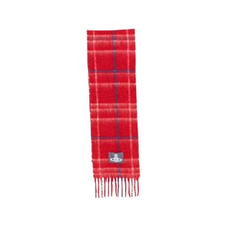 Vivienne Westwood Sjaal - Dames - Wintersjaals - Rood - ONE Size - Wol - Accessoires