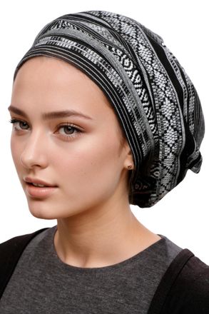 Generic Slouchy Beanie for Women Beret Snood Hat Headcovers Cancer Headwear Tichel, Black, M