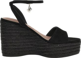 Guess Everly 2 Sandalen - Dames - Sleehakken - Zwart - 38 EU - Schoenen