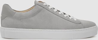 Reiss Soft Grey Finley Low-top Trainers, U42