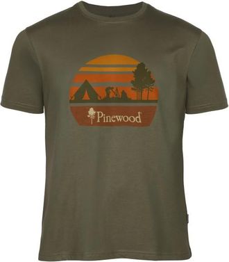 Pinewood Finnveden Recycled Outdoor T-Shirt T-Shirt f&uuml;r Herren | oliv