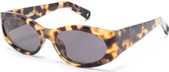 Jacquemus Jac 4 C9Sun Zonnebrillen - Dames - Zonnebrillen - Bruin - 55 MM - Accessoires