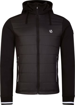 Dare 2B Dare 2B Heren Hybride Jack met Gewatteerde Ritssluiting (Zwart)