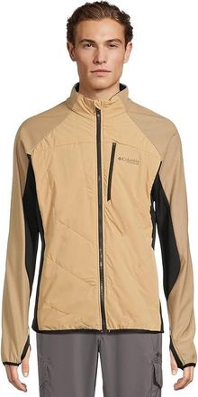 Columbia Arctic Crest Hybrid Full Zip Mens Sweatshirt Canoe/Black : 2XL, Polyester