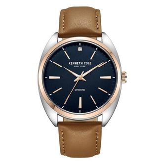 Kenneth Cole Diamond Quartz Blue Dial Mens Watch KCWGA7002902