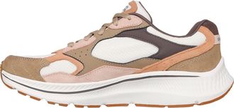 Skechers Womens Go Run Consistent 2.0 Retro Stride Sneaker, Light Brown Suede/Trim, 4.5 UK